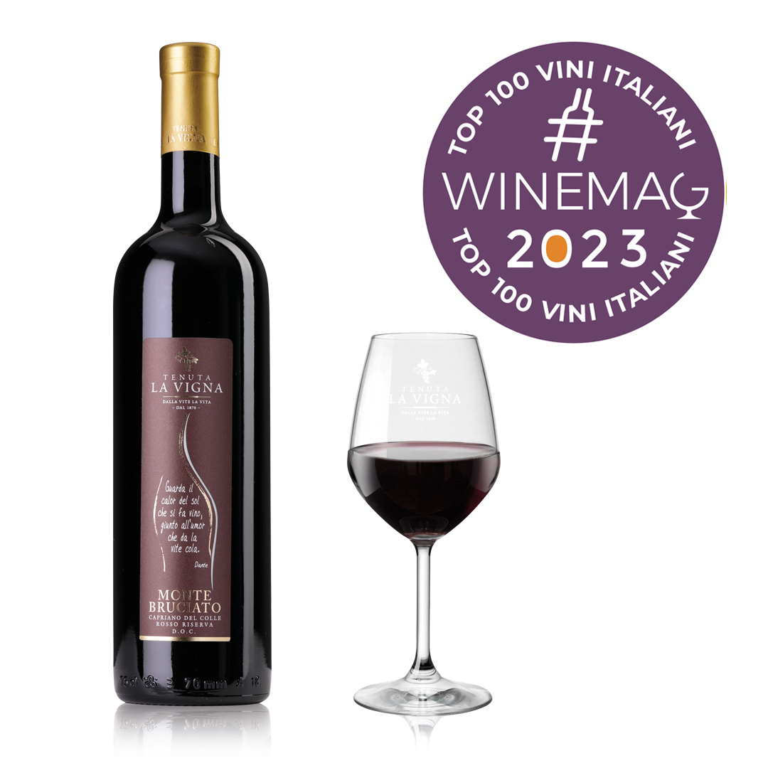 Monte Bruciato, Capriano del Colle Rosso Riserva DOC 2019 • Guida Top 100 Migliori vini italiani 2023 @winemag.it